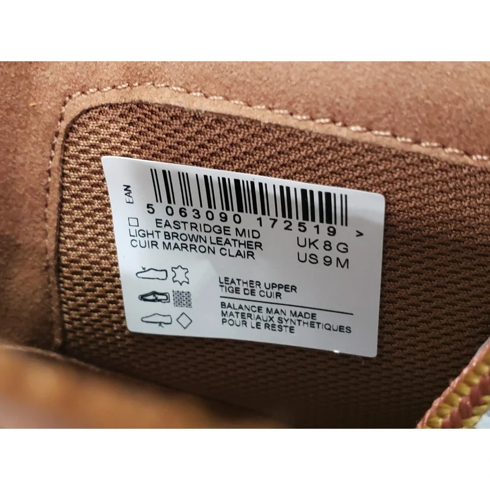 NEW NO BOX SIZE 9 US / EURO 41 CLARKS Boots Eastridge Mid wallabee leather brown